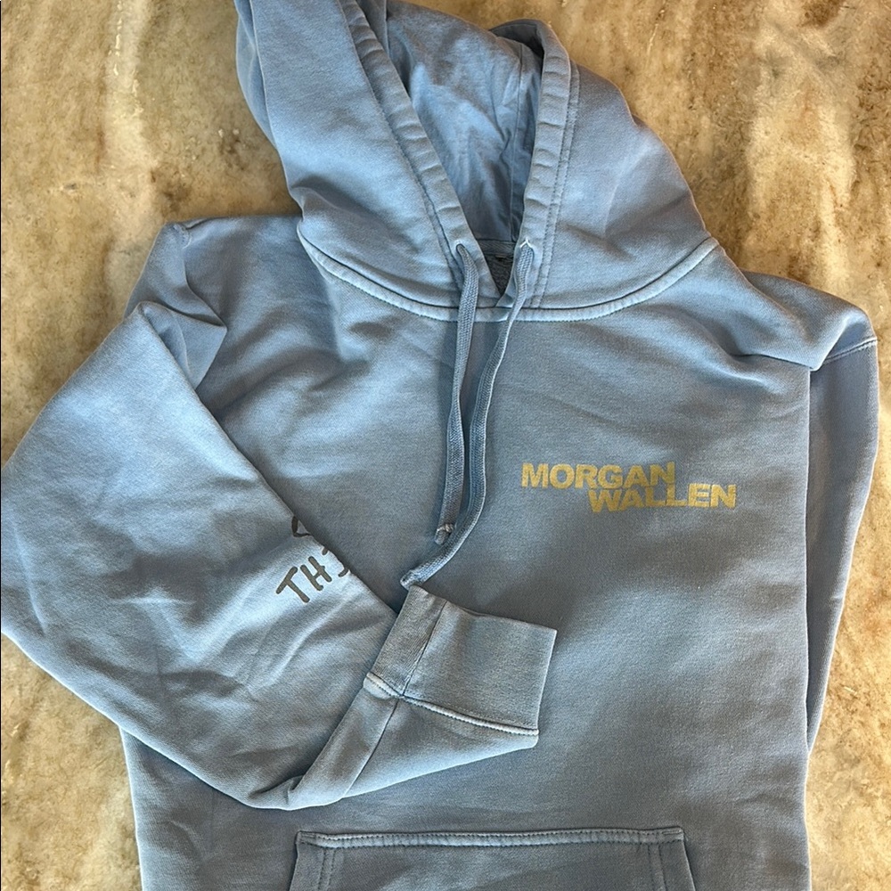 COPY - Morgan Wallen Blue Hoodie Size Small